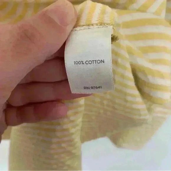 Women’s J. Jill Soft Knit Collared Striped Tunic Button Sleeves Size Large - Picture 6 of 9